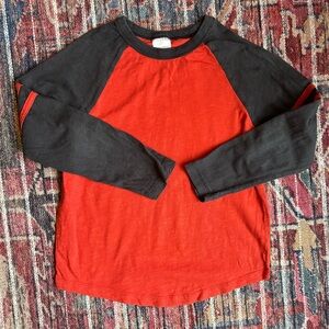 Hanna Andersson 6-7y Slub Baseball Long Sleeve T-Shirt